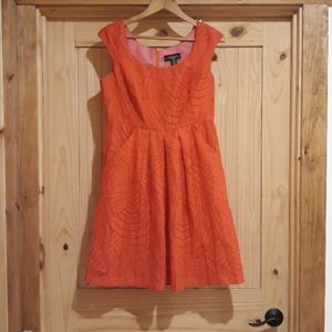 R&M Richards Illusion Capsleeve Dress. Size 8P.